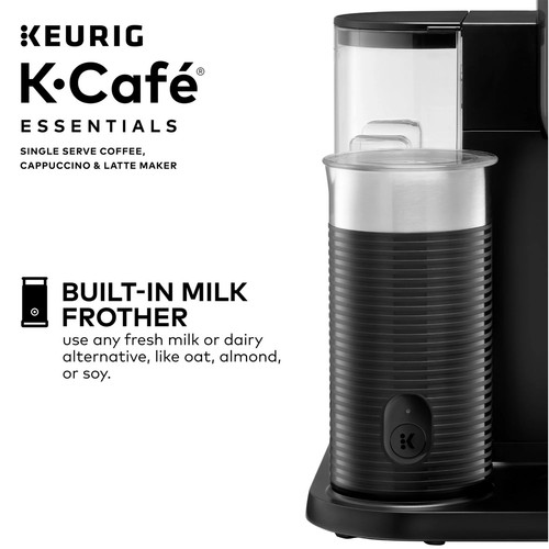 Keurig K-Café Essentials Single Serve K-Cup Pod Coffee Maker, Black - Picture 3 of 11