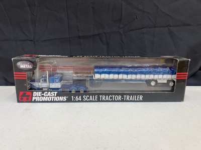 1/64 DCP Peterbilt 379 And Step Deck Covered Wagon  #33395