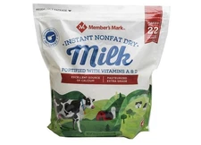 Member's Mark Non-Fat Instant Dry Milk 70.4 oz Powdered Milk Shelf Stable