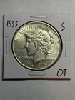 1935-S Peace Silver Dollar Nice AU Tougher Date San Francisco Mint