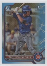 2022 Bowman Draft Chrome Sky Blue Refractor Christopher Paciolla #BDC-185 ms9