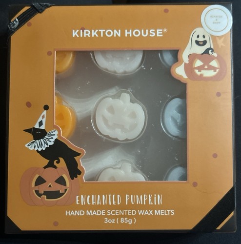 Kirkton House Enchanted Pumpkin Hand-Made Halloween Pumpkin Scented Wax Melts. - Afbeelding 1 van 3
