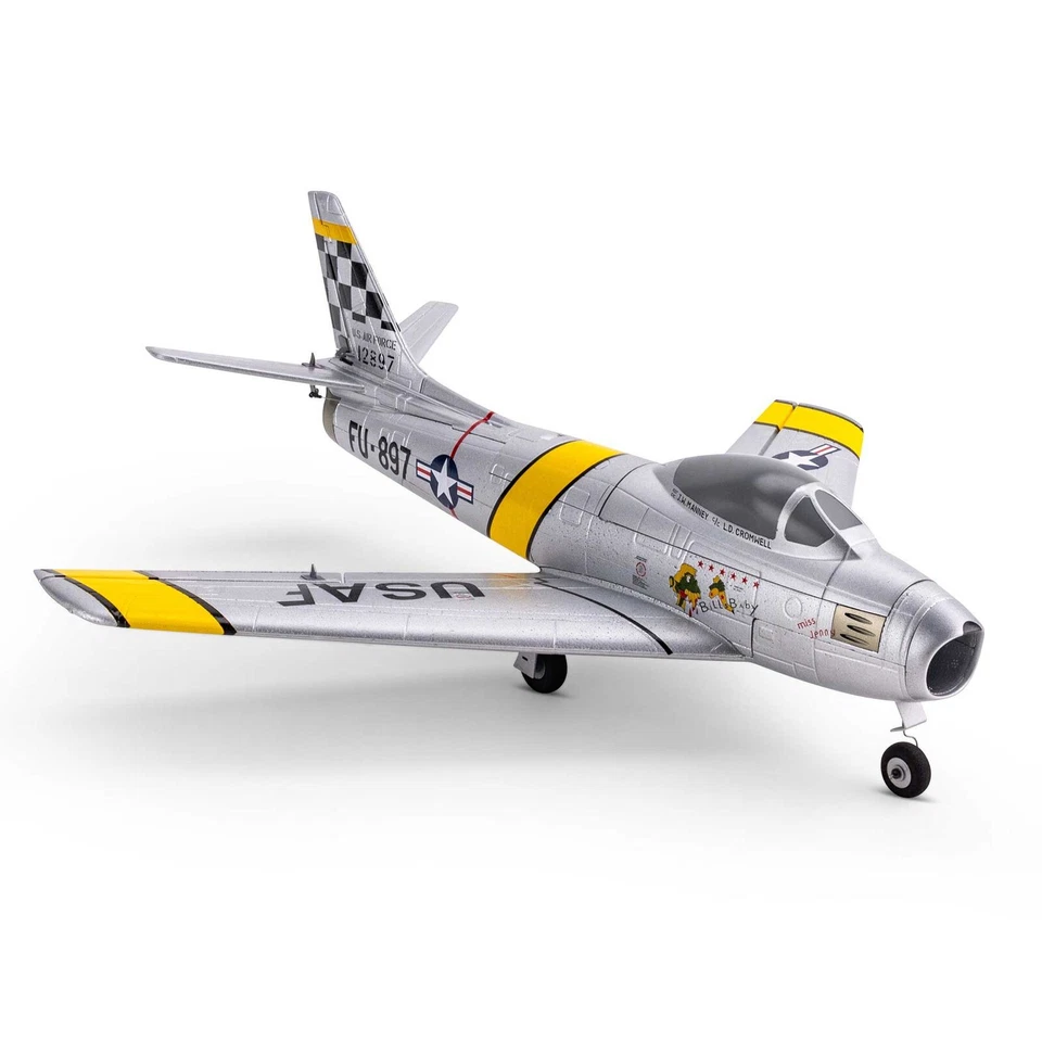 E-flite - EFLU7050 UMX F-86 Sabre 30mm EDF Jet BNF Basic w/ AS3X & SAFE Select - Image 3 of 4