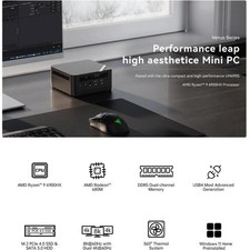 MINISFORUM UM690S Mini PC with AMD Ryzen 9 6900HX, 32GB RAM, 1TB SSD Comuter