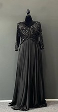 Magic Formals-Moms Women  s Size XL Black Mother Of The Bride Dress
