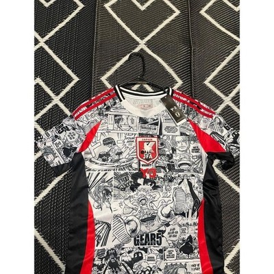 Y-3 Adidas Japan One Piece Manga Anime Graphic Soccer Jersey Men's