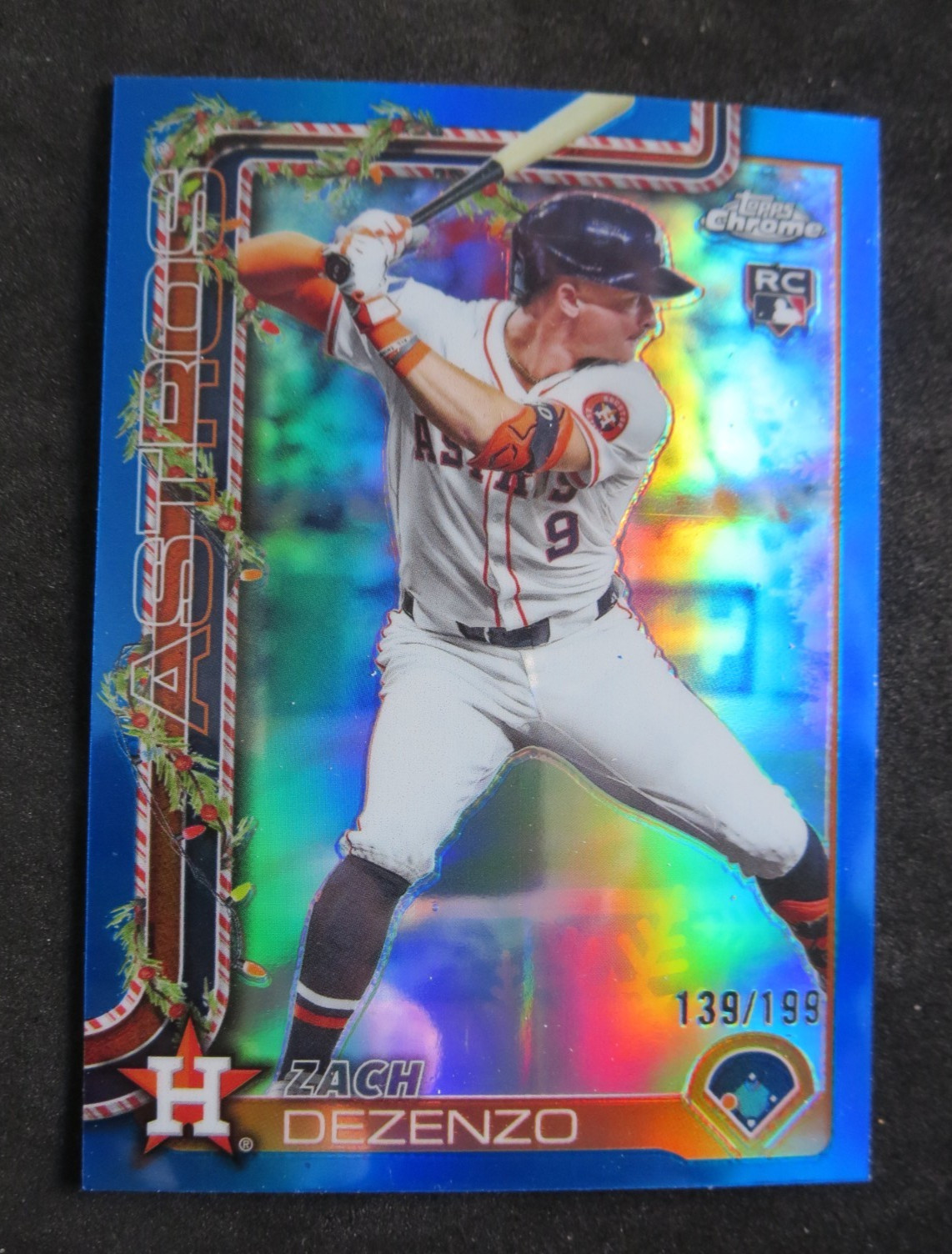 2025 Topps Chrome Holiday Zach Dezenzo RC #HC162 Blue Refractor /199