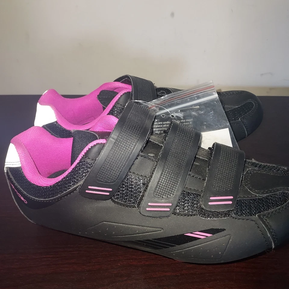 Zapatos de ciclismo Tommaso para mujer 37 (talla 7) Pista 100 SPD y bicicletas de pelotón ajustadas negras Foto 4 de 4