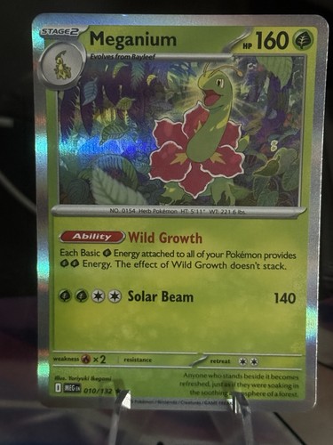 Meganium Holo Rare - Mega Evolution 10/132 - NM