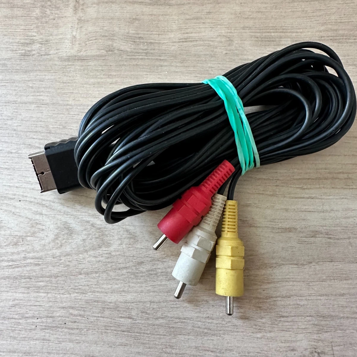 SONY PlayStation PS1 PSOne PS2 RCA Cable Oficial de Audio Vídeo