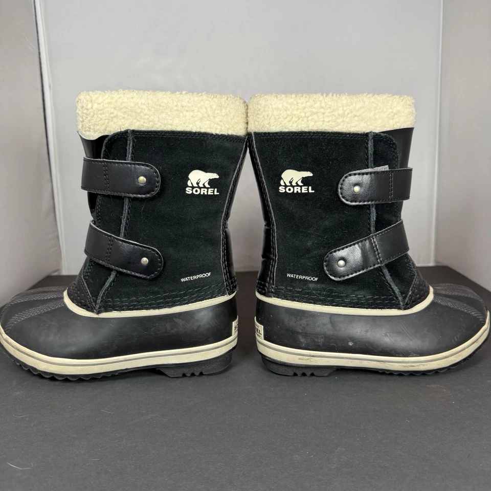Botas Sorel Kids 1964 Pac Correa Negras Impermeables Nieve Juvenil Talla 13 Foto 4 de 4