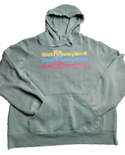 Disney Parks Walt Disney World Unisex Light Green Classic Hoodie; Size M