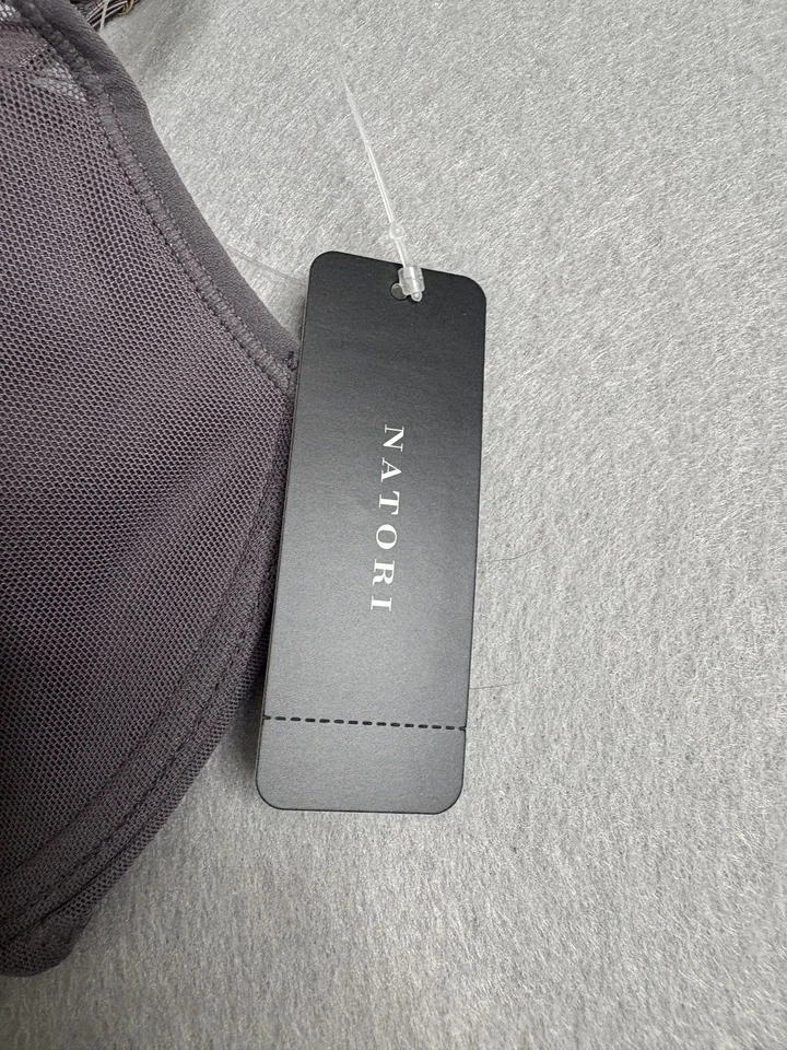 Natori Highlight Bra Womens 34C Gunmetal Gray Underwire Padded Mesh 711149 New - Image 3 of 4