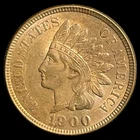 1900 Indian Head Cent -UNC - High Detail - Full Liberty MS Uncirculated US Penny