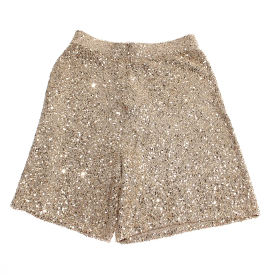 Lapointe NWT Shorts Size XS US Sequin Gold Cashmere / Silk Blend - Image 3 of 4