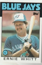 FREE SHIPPING-MINT-1986 Topps #673 Ernie Whitt Blue Jays PLUS BONUS CARDS
