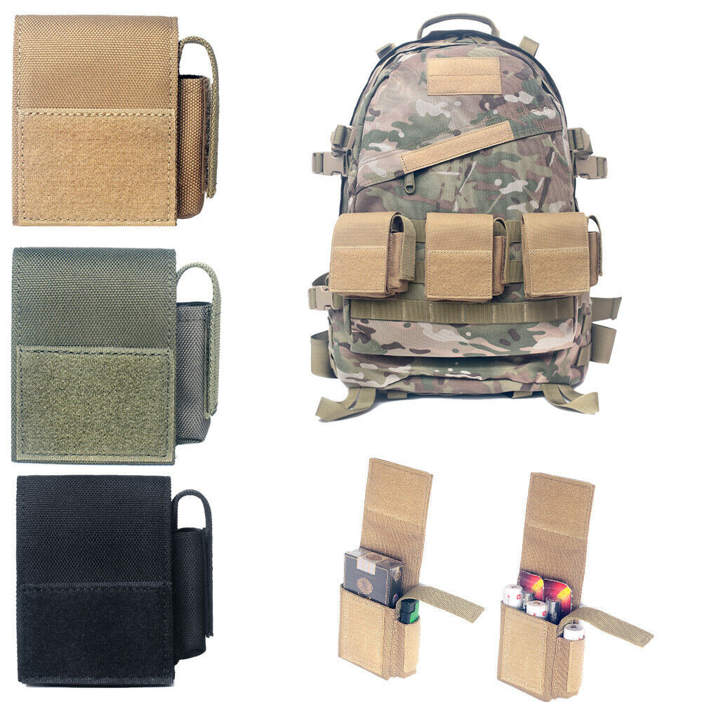 Men Military Tactical Molle Waist Pack Cigarette Case Bags Outdoor
