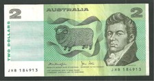 Australia 2 Dollars ND (1979) Pick #43C World Banknote Currency Paper Money