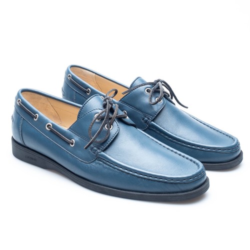 sin cordones para barco A. Testoni mocasín napa zapatos de becerro Reino Unido: 9 H EE. 10 EU:43 azul | eBay