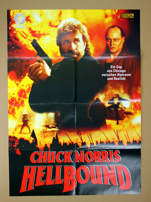 HELLBOUND Chuck Norris VIDEO-POSTER A1 Filmposter German 1-Sheet ´95