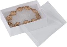 View Top Clear Lid Jewelry Boxes 100 3 1/16" x 2 ⅛" x 1" Cotton Filled Vu-Top