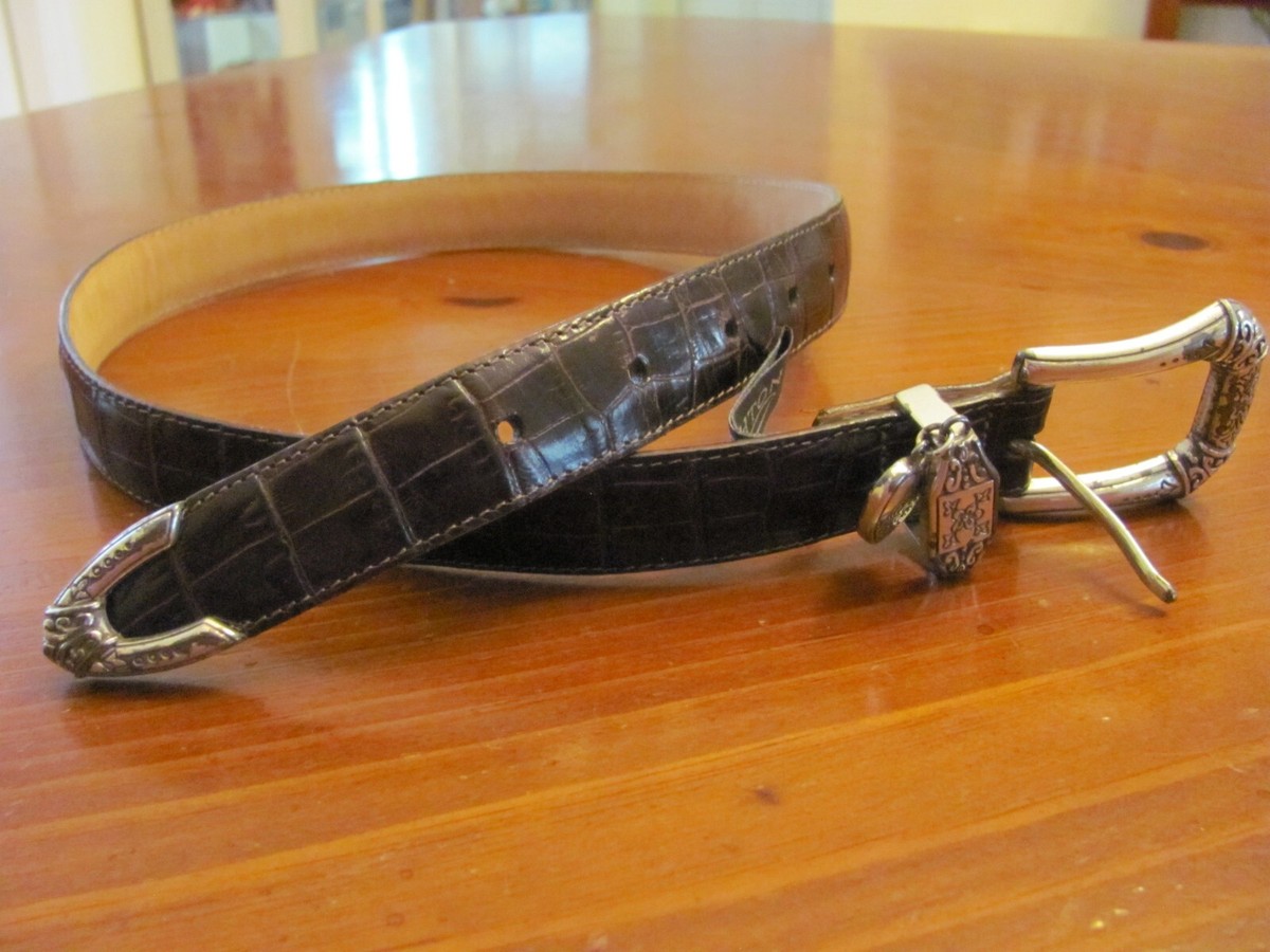 Brighton Silver Ornate Stretch Panel Belt Brighton Womens Belts - Etsy main image 4