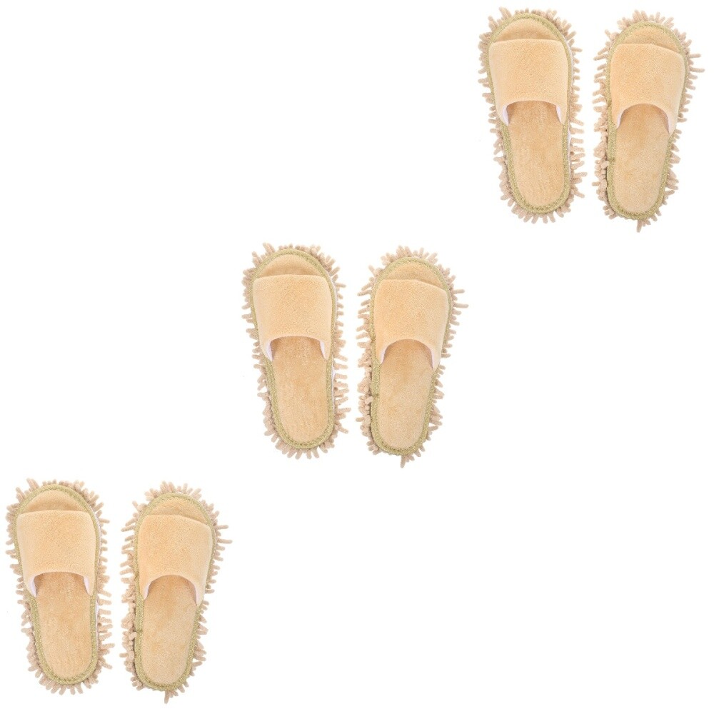 APL 3 paia Unisex Pantofole Pulizia Pavimenti Mocio Pantofole Uomo Pantofole