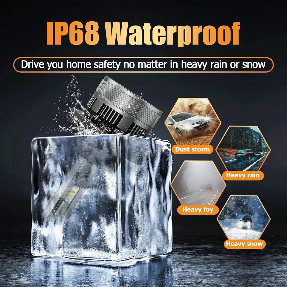 2004-2014 Ford F150 6000K LED High/Low Beam & Fog Light Bulbs - 4PK - Image 4 of 4