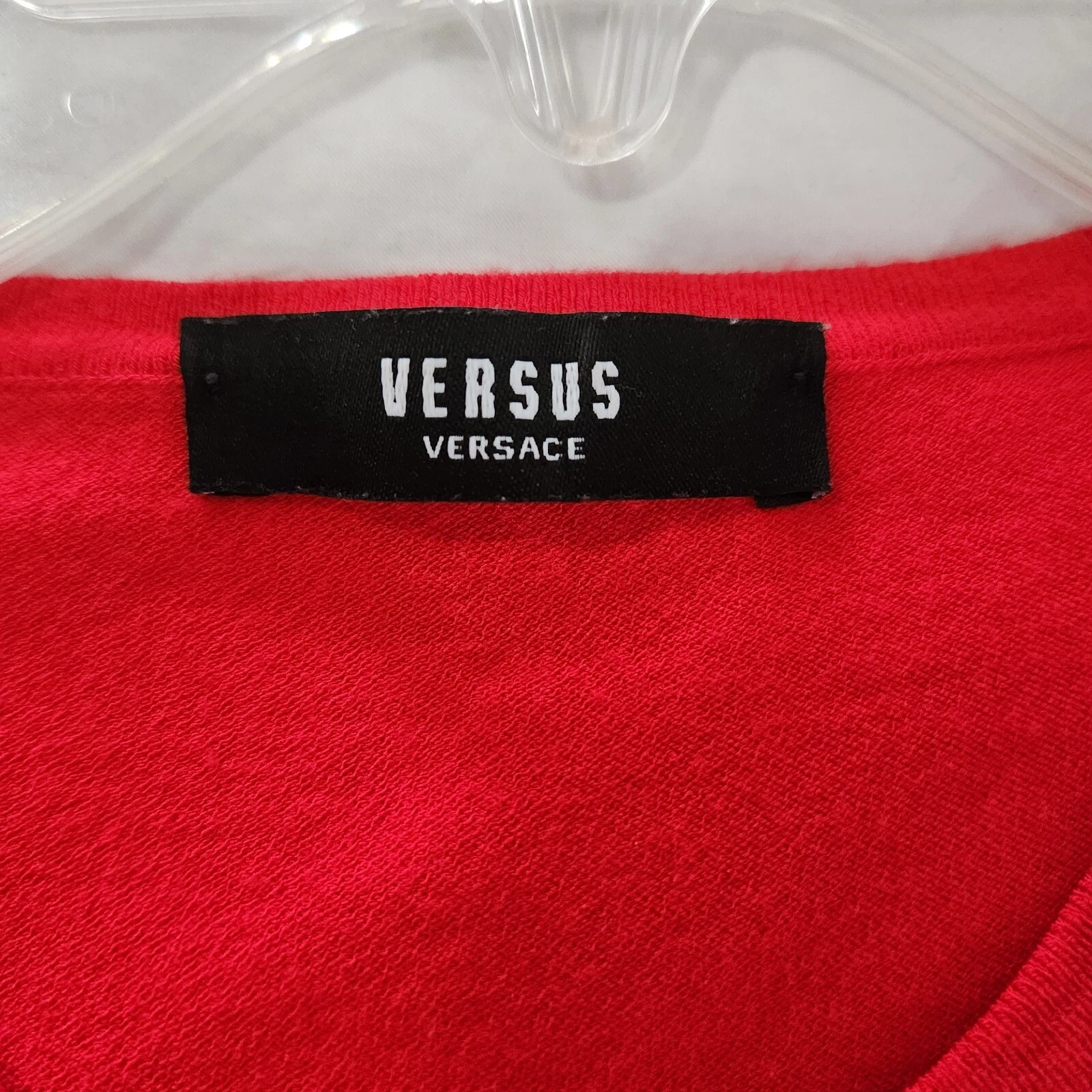 abito versus versace taglia small rosso nero maglia LEGGI