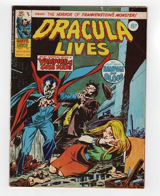 1973 MARVEL TOMB OF DRACULA #9 , FRANKENSTEIN #10 & WEREWOLF BY NIGHT #5 RARE UK