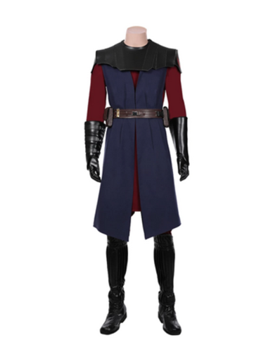The Clone Wars -Anakin Skywalkeri Cosplay Costume Coat Cloak Uniform Outfits# - Picture 5 of 6
