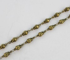 2 Meter of Antiqued bronze link handmade chain for Jewelry Making