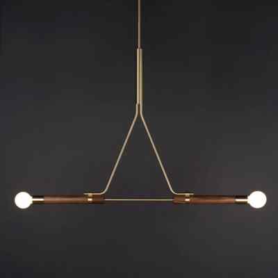 Italian style Mid CenturyTelfair Pendant light Polished Brass Ceiling Chandelier