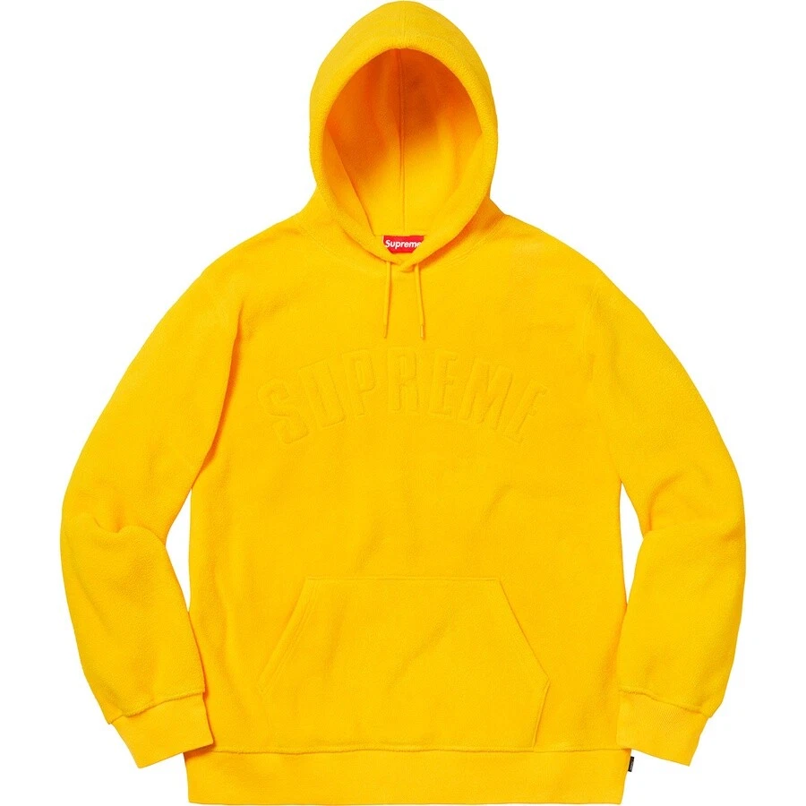 Sweat à capuche Supreme Polartec   Jaune   Moyen   NEUF   Sweat à capuche FW18