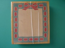 Woven Ribbon Frame RUBBER STAMPEDE Rubber Stamp POSH IMPRESSIONS