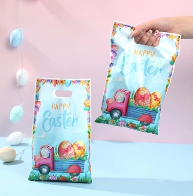 Frohe Ostern Partytüten Hase Eiersuche Leckerli Beutetüte Geschenk Feier Frühling UK