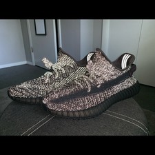 black reflective yeezy