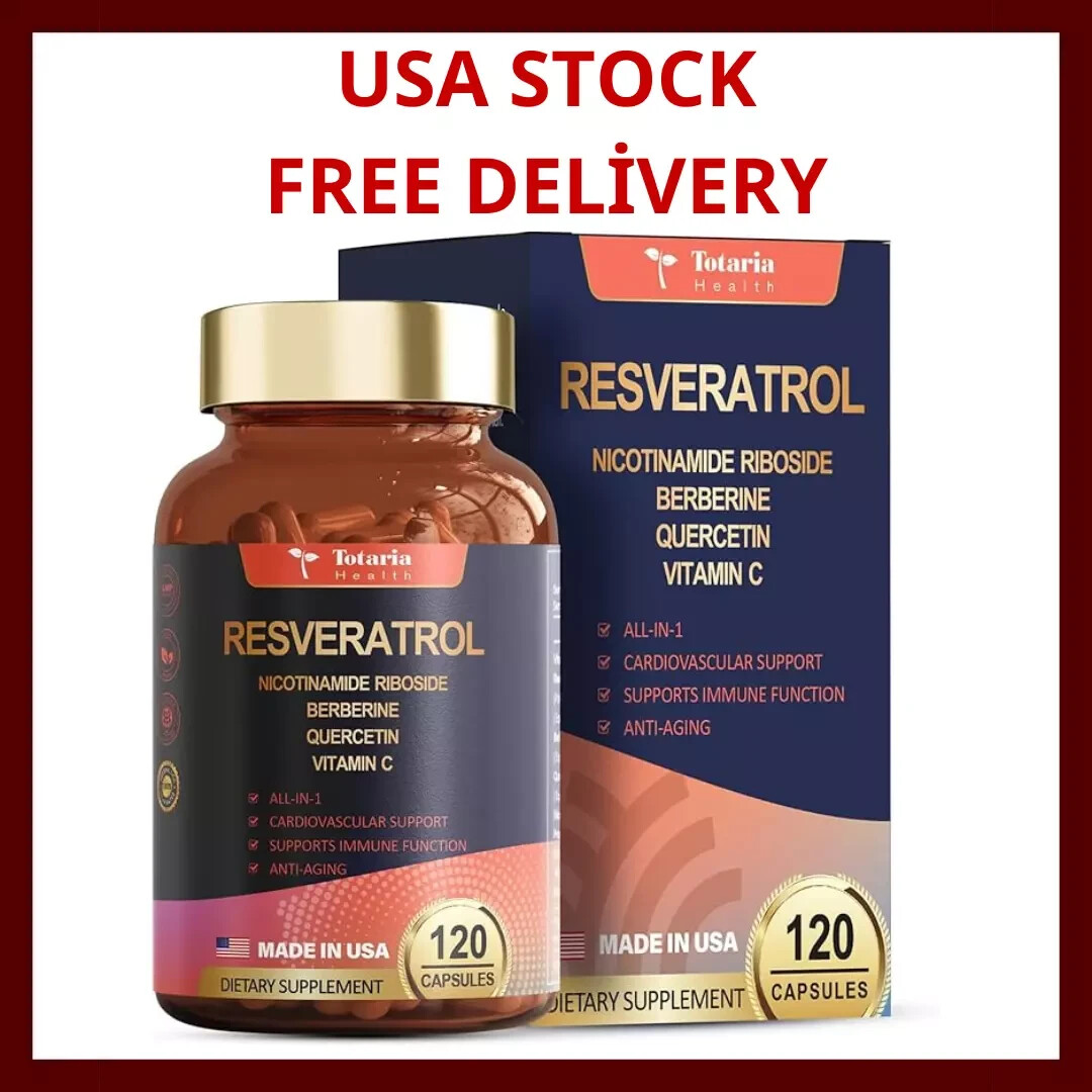 Resveratrol 8000mg Extra Strength with Berberine Quercetin Green Tea Extract ...