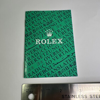 Authentic Vintage Rolex Oyster Chronometer Certification Booklet - 12 Languages