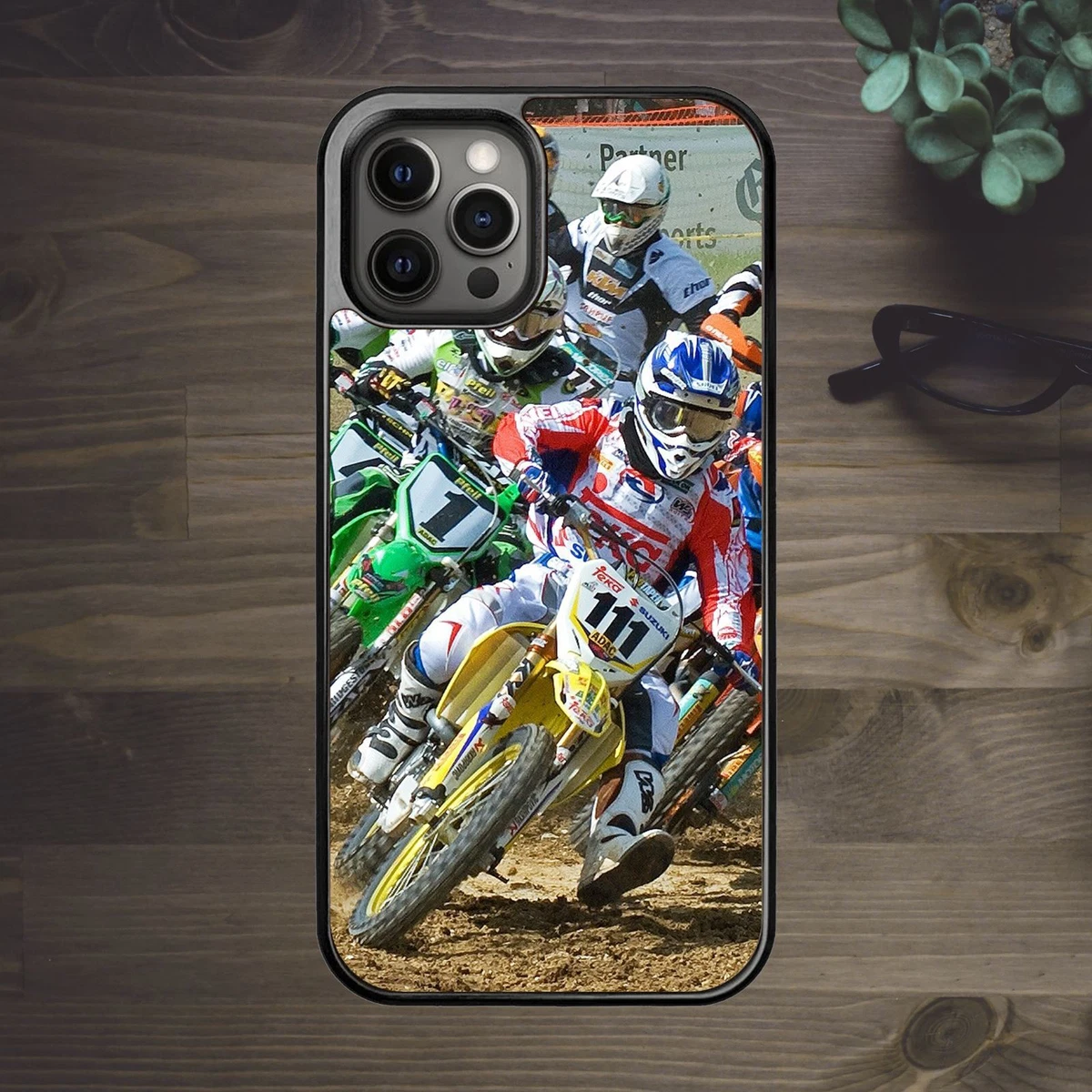 Motocross MX Dirt bike Race - Case for iPhone 14 13 12 11 Pro Max SE XS XR  X 7 8