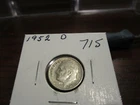 1952 D - USA 10 cent - Silver American dime