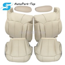 Fits 99-02 Chevy Suburban Tahoe Front Both Side Bottom Top Leather Seat Cover Fits 99-02 Chevy Suburban Tahoe Front Both Side Bottom Top Leather Seat Cover