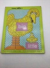 Vintage Playskool Big Bird Big And Little Wooden Puzzle 315 13