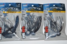 3 lures vmc buckeye lures g-man flipping jigs 1/2oz Gerald Swindle black blue