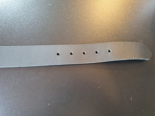 Cintura cuoio spesso nera - Foto 4 di 4