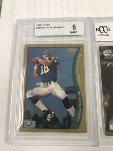 1998 Topps Chrome Peyton Manning Rookie #165 BGS 8 - Picture 1 of 3