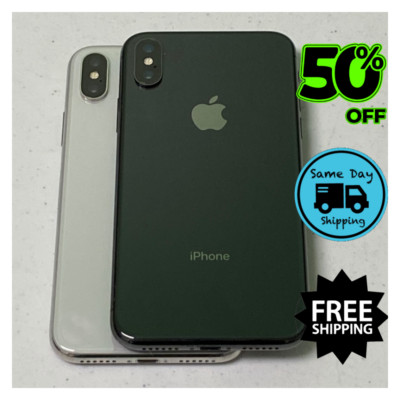 Apple iPhone X 64GB 256GB Space Gray Silver Unlocked Verizon T-Mobile LTE