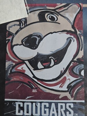 Washington State Cougars Flag WSU Two-Sided 29'' X 43'' Hand Crafted Wazzu Butch C