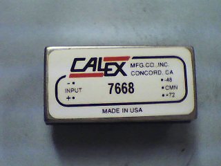 CALEX  7668 Qty of 1 per Lot IC DC-DC CONV DUAL O/P 2.02Lx1.02Wx.45H