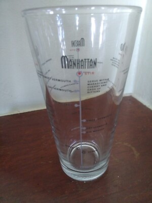 Libbey Duratuff Glass With Drink Directions